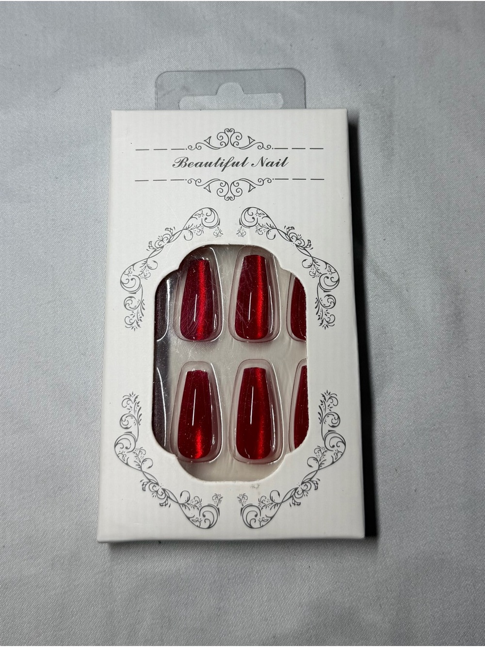 Red Press-On Nails - Beautiful Nail Set